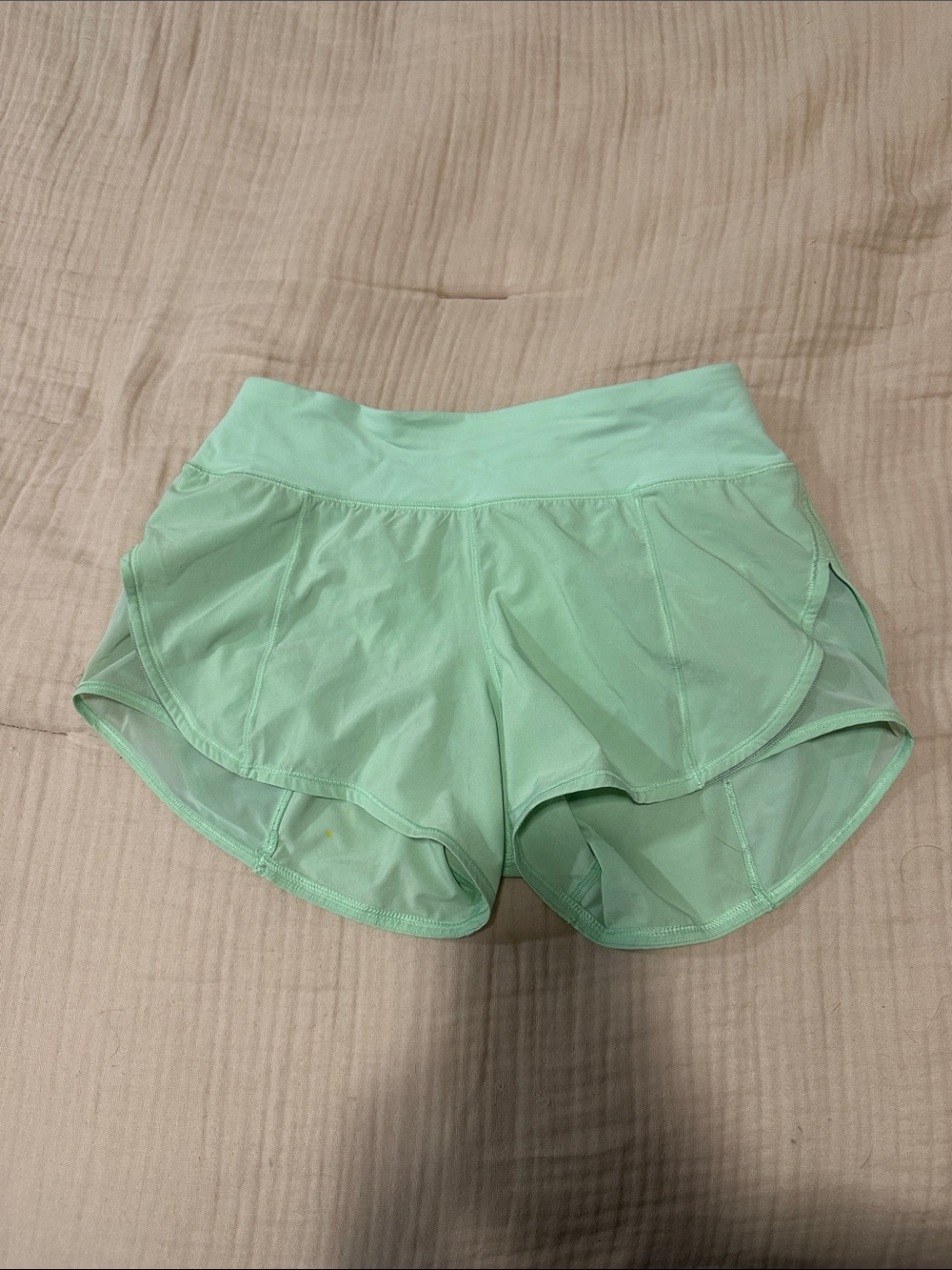 lululemon athletica Mint Green Layered Athletic Shorts